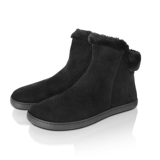Shapen - Women’s Adult Ankle Boots - Fluffy 2.0 - Black