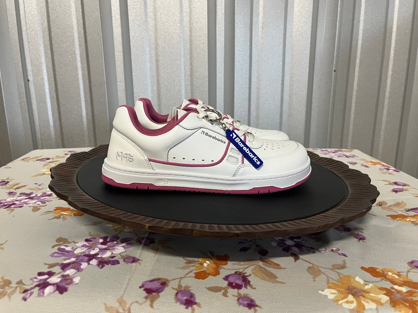 Barebarics Arise - Women’s Adult Sneaker - White and Raspberry Pink