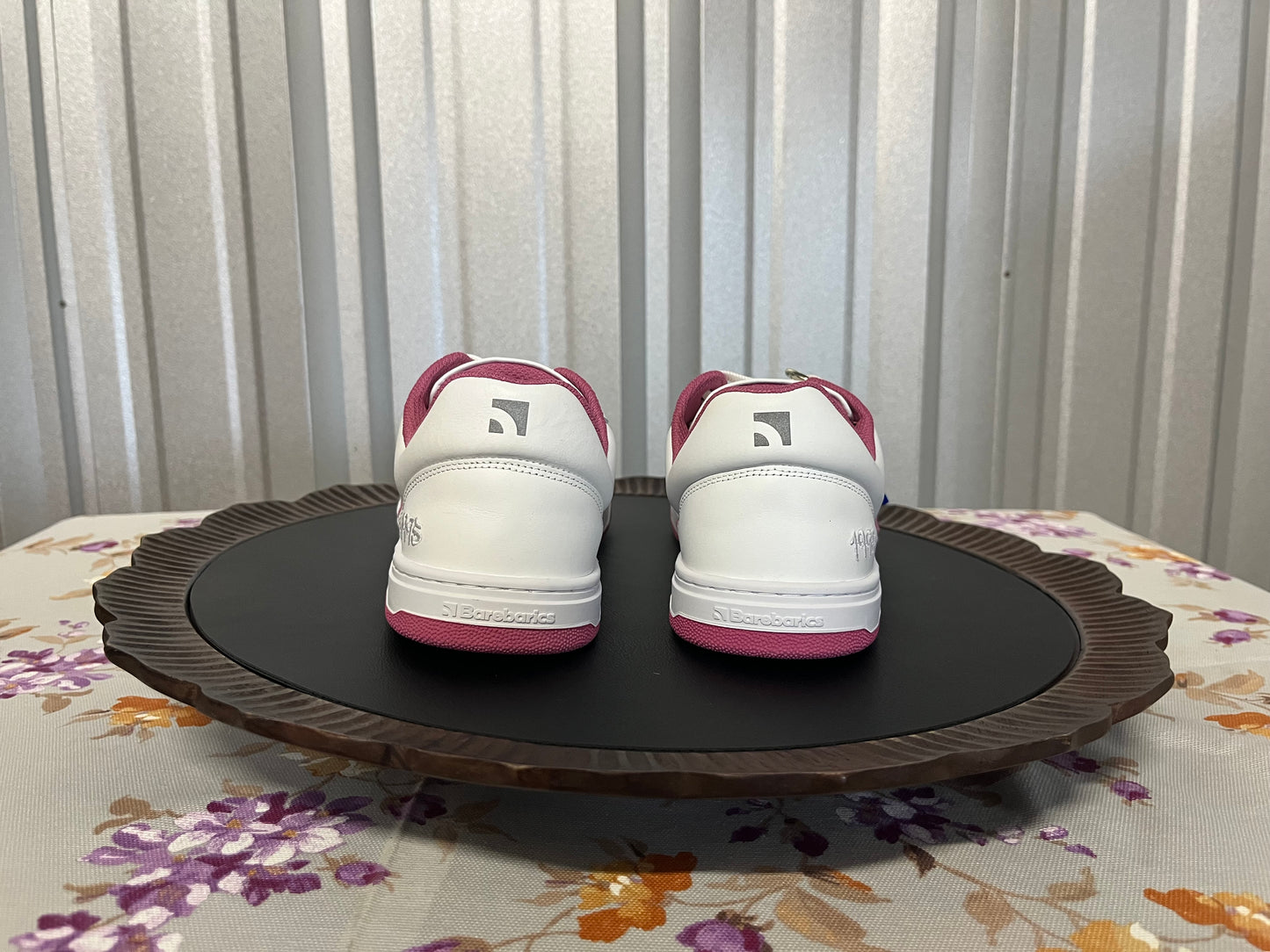 Barebarics Arise - Women’s Adult Sneaker - White and Raspberry Pink
