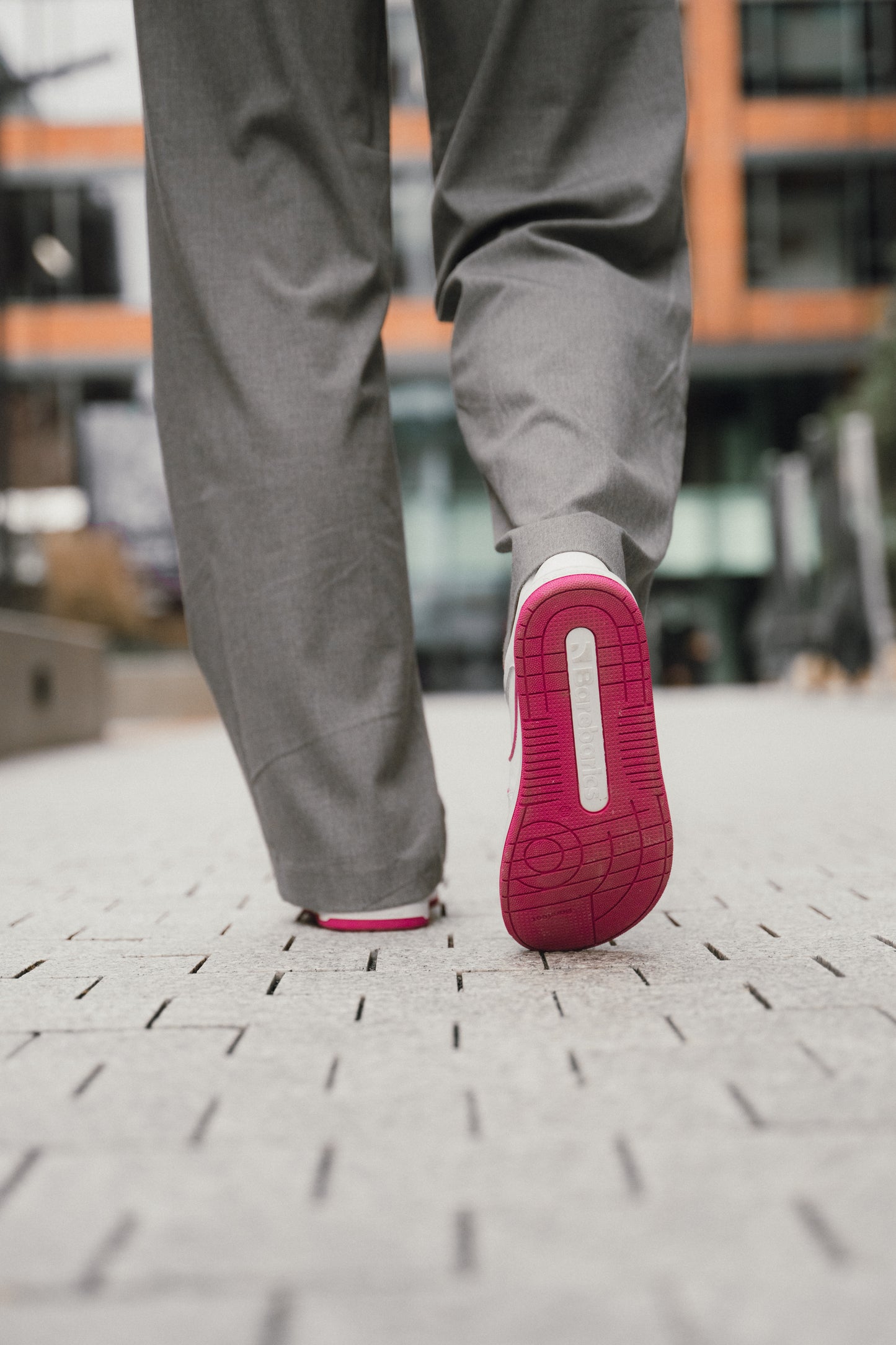 Barebarics Arise - Women’s Adult Sneaker - White and Raspberry Pink