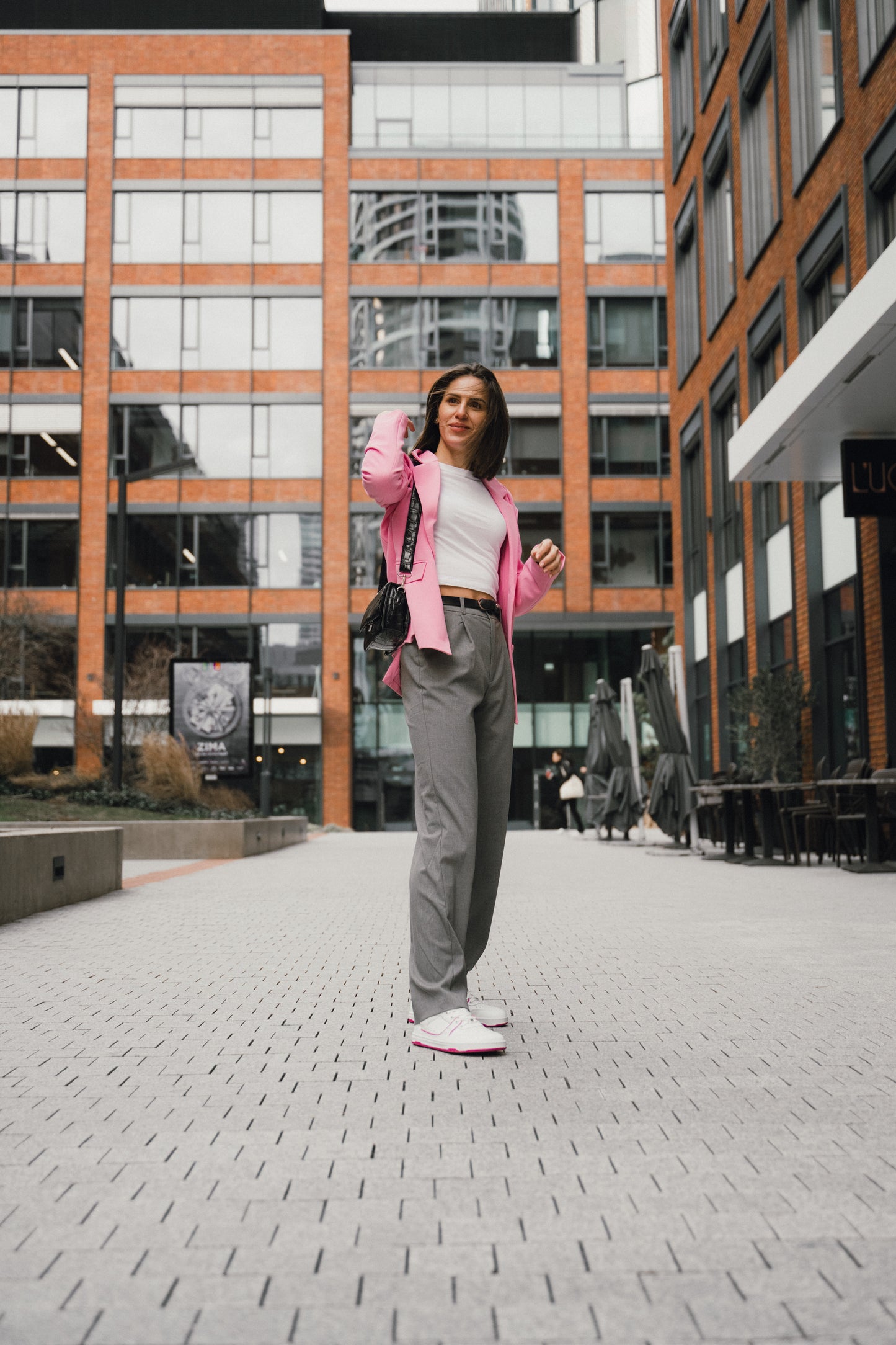 Barebarics Arise - Women’s Adult Sneaker - White and Raspberry Pink