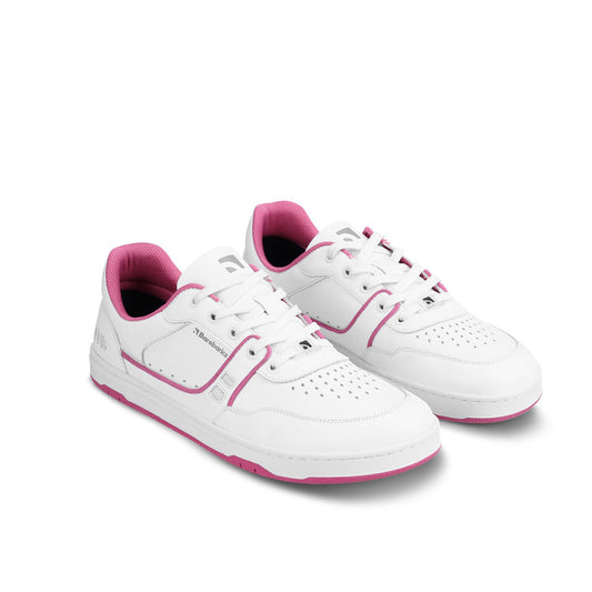 Barebarics Arise - Women’s Adult Sneaker - White and Raspberry Pink