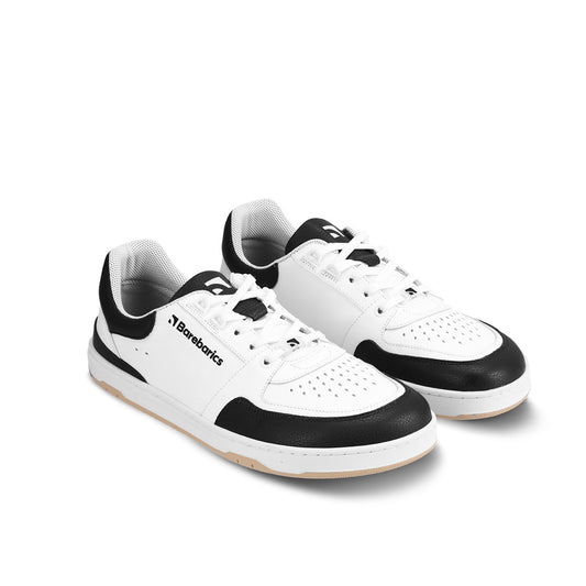 Barebarics Wave - Unisex Sneakers - White and Black and White and Dark Green