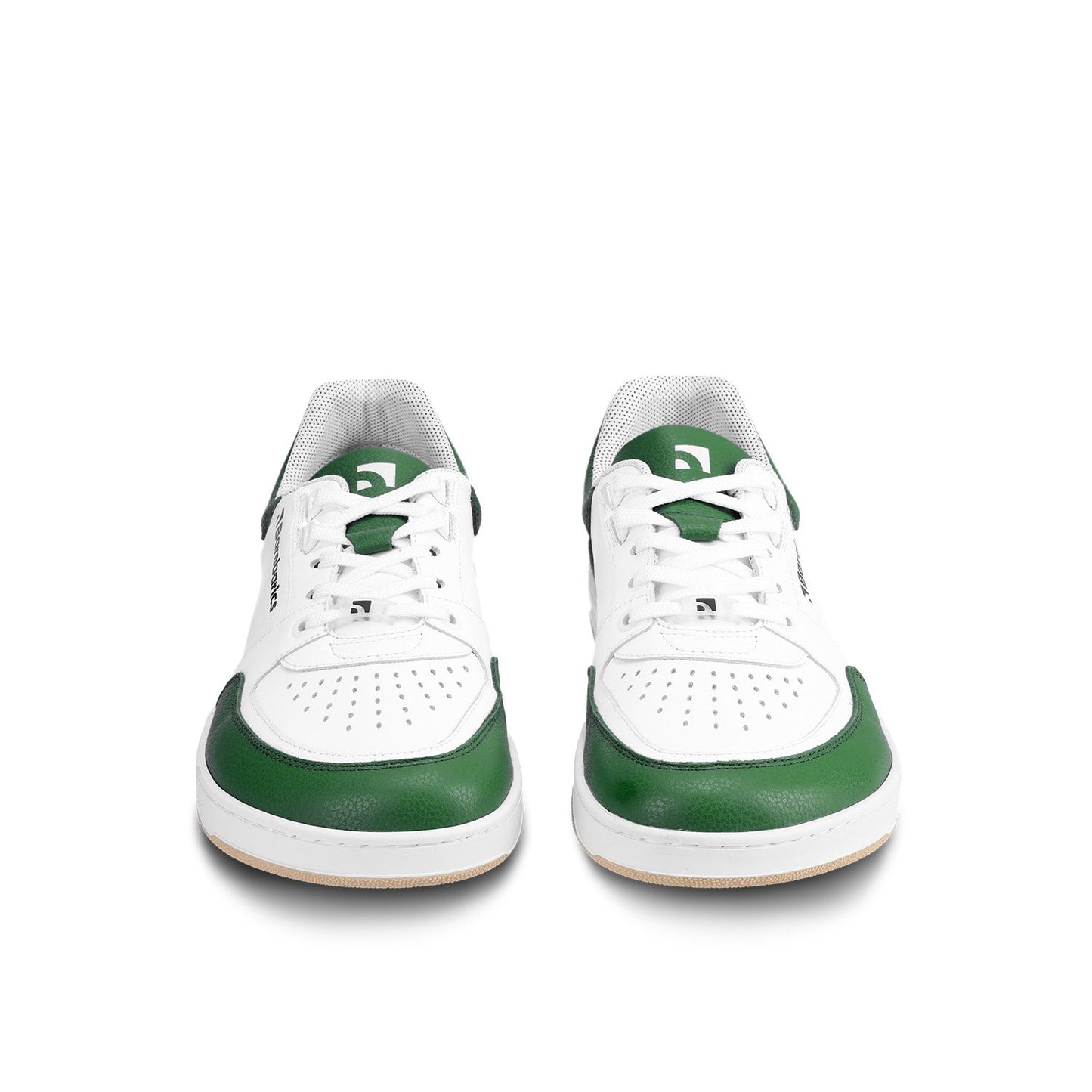Barebarics Wave - Unisex Sneakers - White and Black and White and Dark Green
