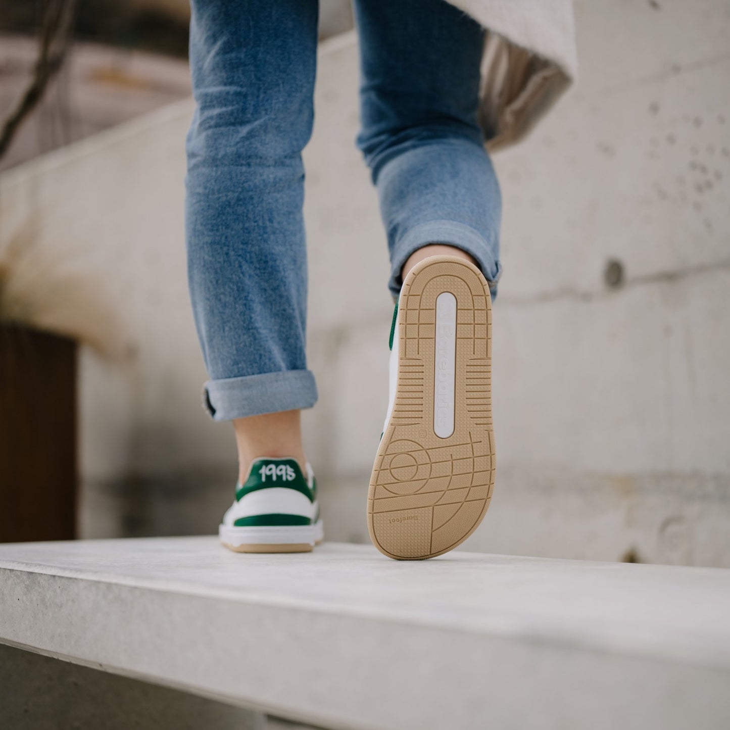 Barebarics Wave - Unisex Sneakers - White and Black and White and Dark Green