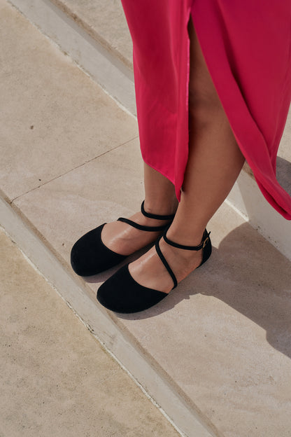 Shapen Orchid  | Women's Barefoot Suede Flats | Suede Flats