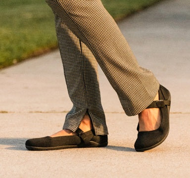 Cassie Knit By Zero Shoes - Women's Wide Toe Box Flats | Wide Toe Box Mary Jane's