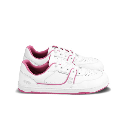 Barebarics Arise - Women’s Adult Sneaker - White and Raspberry Pink