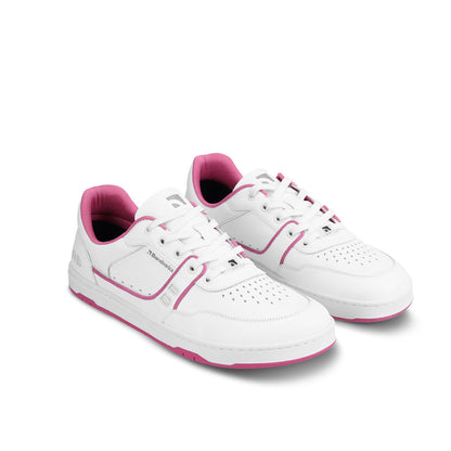 Barebarics Arise - Women’s Adult Sneaker - White and Raspberry Pink