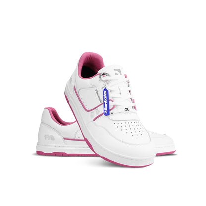 Barebarics Arise - Women’s Adult Sneaker - White and Raspberry Pink