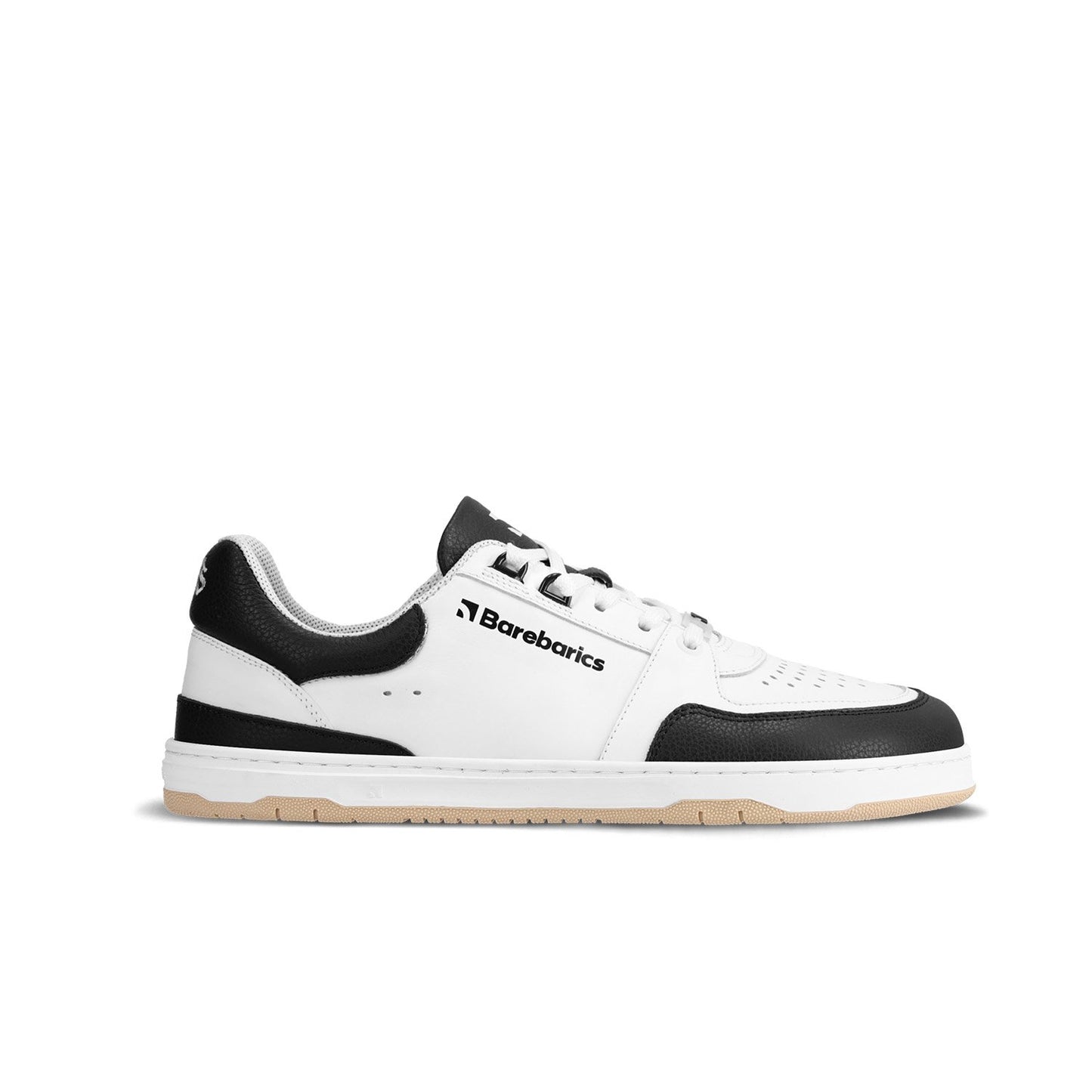 Barebarics Wave - Unisex Sneakers - White and Black and White and Dark Green