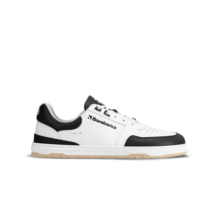 Barebarics Wave - Unisex Sneakers - White and Black and White and Dark Green