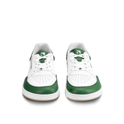 Barebarics Wave - Unisex Sneakers - White and Black and White and Dark Green