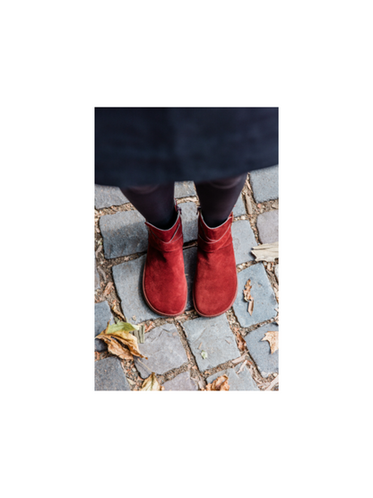 Shapen - Women’s Adult Boots - Divine - Black Suede and Bordeaux Suede