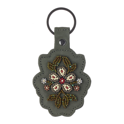 Floret Beaded Keychain