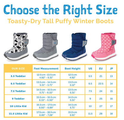 Toasty-Dry Puffy Winter Boots