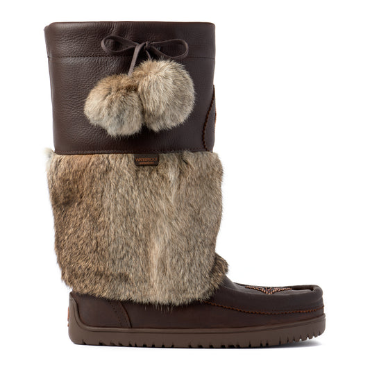 Snowy Owl Grain Leather Mukluk