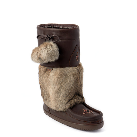 Snowy Owl Grain Leather Mukluk